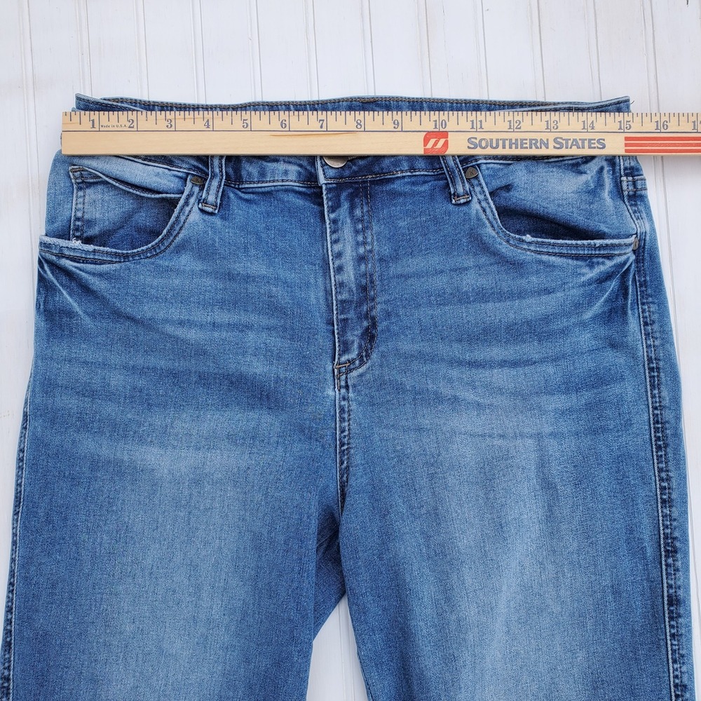 Kut From The Cloth Jeans High Rise Ankle Slim Straight‎ Leg Size 12 - Picture 2 of 6